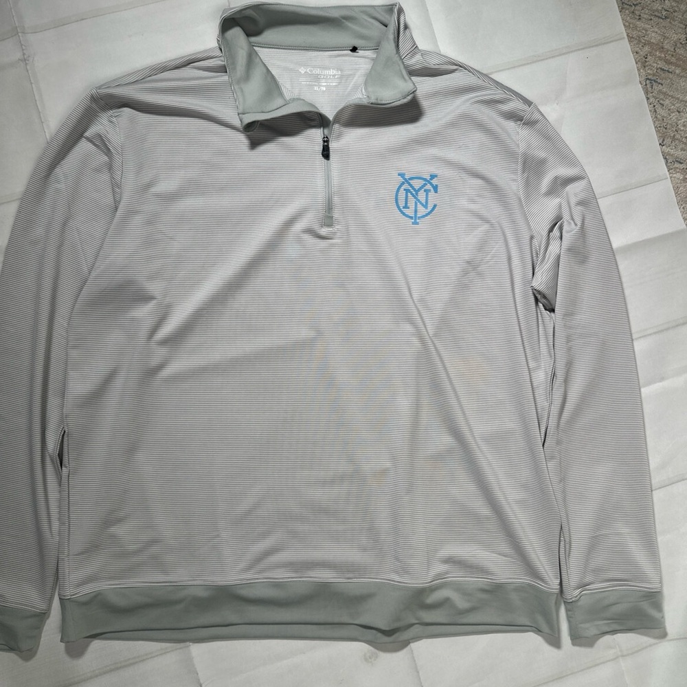 NYC Football Club Columbia 1/4 Zip XL Golf Pullover Lightweight Performance